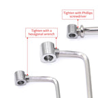 10-20pcs Steel Wire Rope Cable Clamp, Adjustable Metal Fixture Suitable for 1-4mm Stainless Steel Wire Rope