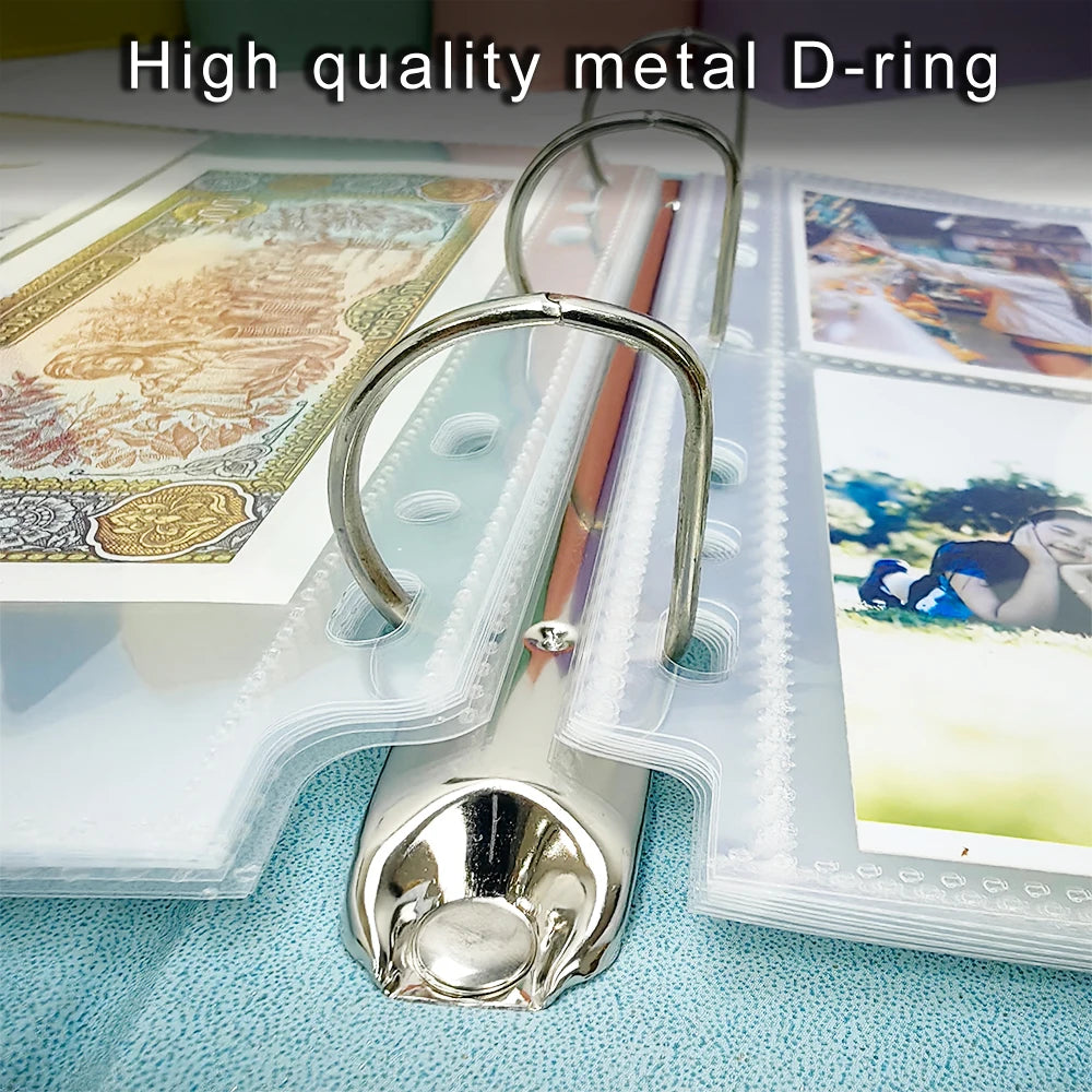 Expandable A5 3-ring Photo Album Organizer - Starry Soft-Pad Binder Album for 3" 3.5" Idol Photocard Pokemon Yu-Gi-Oh Card Album