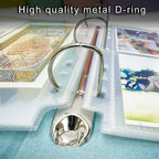 Expandable A5 3-ring Photo Album Organizer - Starry Soft-Pad Binder Album for 3" 3.5" Idol Photocard Pokemon Yu-Gi-Oh Card Album