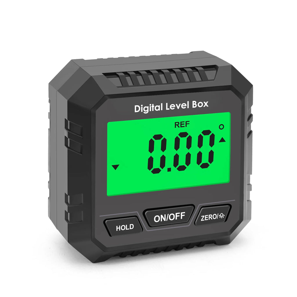 Digital Inclinometer Electronic Goniometer 360° Angle Meter Level Angle Gauge Bevel Protractor Slope Measure Magnetic Base