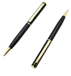 Mini Rotating Pocket-size Ballpoint Pen Metal Material 0.7mm Black Blue Ink Refill Ballpen Office School Supplies Stationery