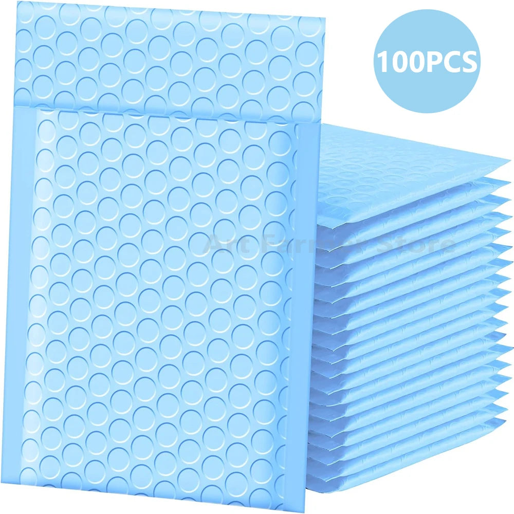 100PCS Shipping Packaging Supplies Multicolor Packing Bag Bags Small Business Bubble Envelope Mailing Office School