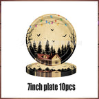 Stranger Theme Birthday Party Tableware Decoration American TV Paper Plate Napkin Banner Lights Alphabet Backdrops Kids Supplies