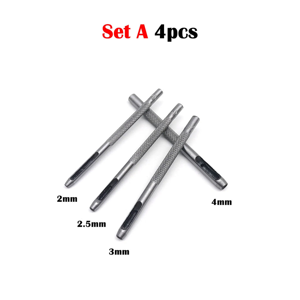 High Quality Steel 1mm 2mm 3mm 4mm 5mm 6mm 8mm to 20mm Round Hole Punch Tool Hollow Cutter for Leather Craft Belt Bag Clothing