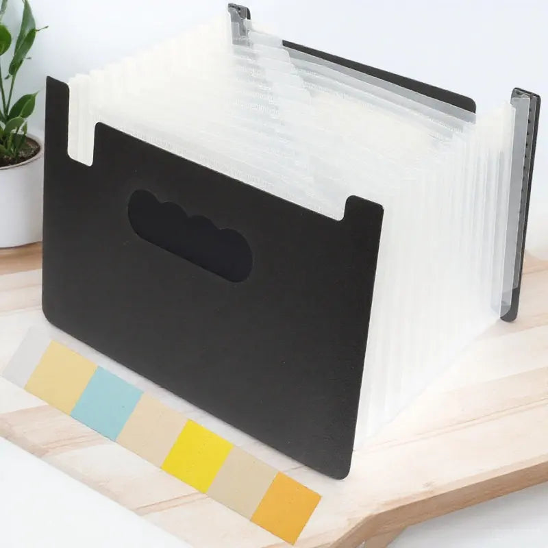 PP Material Accordion File Folder for Receipts Coupons Documents Organizing Portable Office School Home Use Multi-Function