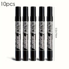 10pcs Permanent Marker Set, Waterproof Black Ink High-Capacity Oil-Based Office Supplies for  Office Supplies and Accessories