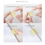 Candy Color Push Paperclip Pusher Transparent Test Paper File Storage Clip Bookmark Student Stationery School Office Supplies