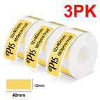 Portable Label Maker P15 Adhesive Thermal Label Printer Wireless Bluetooth Sticker Printer with P15 Self-adhesive Label Paper