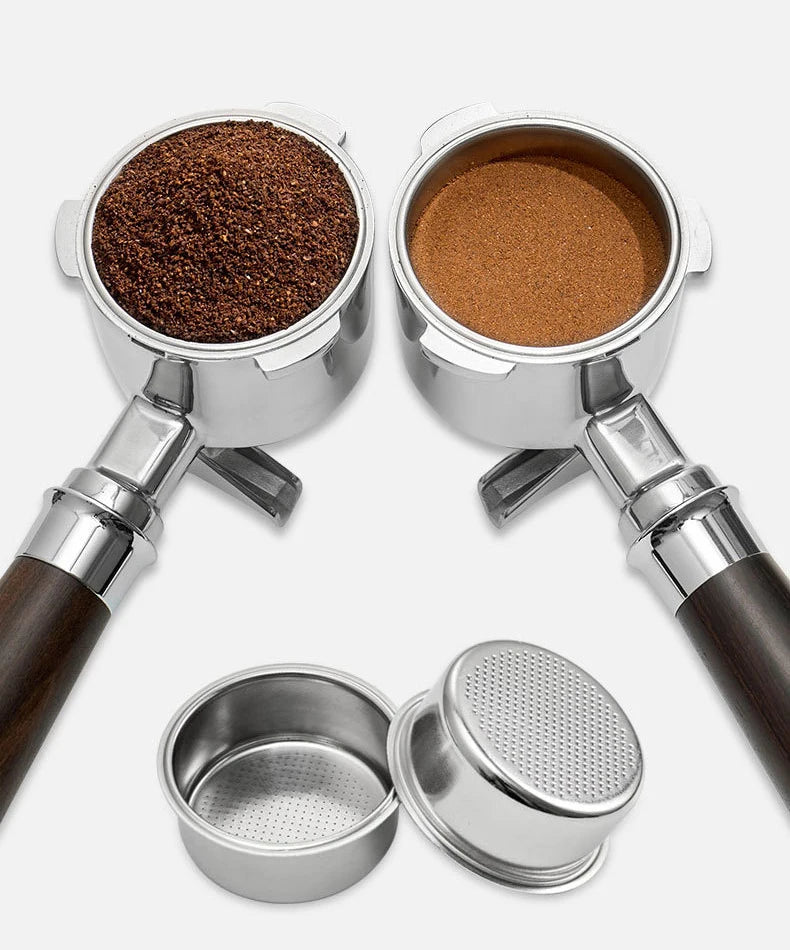 Double Spout 51mm Coffee Portafilter With 1 2 Cups Basket for Delonghi ECO680 ECO685