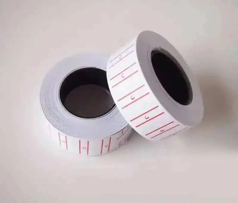 10 Rolls Colored Self-Adhesive Price Stickers / Price Label Paper for MX-5500 Price Tag Gun, Labeller Counter Accessories