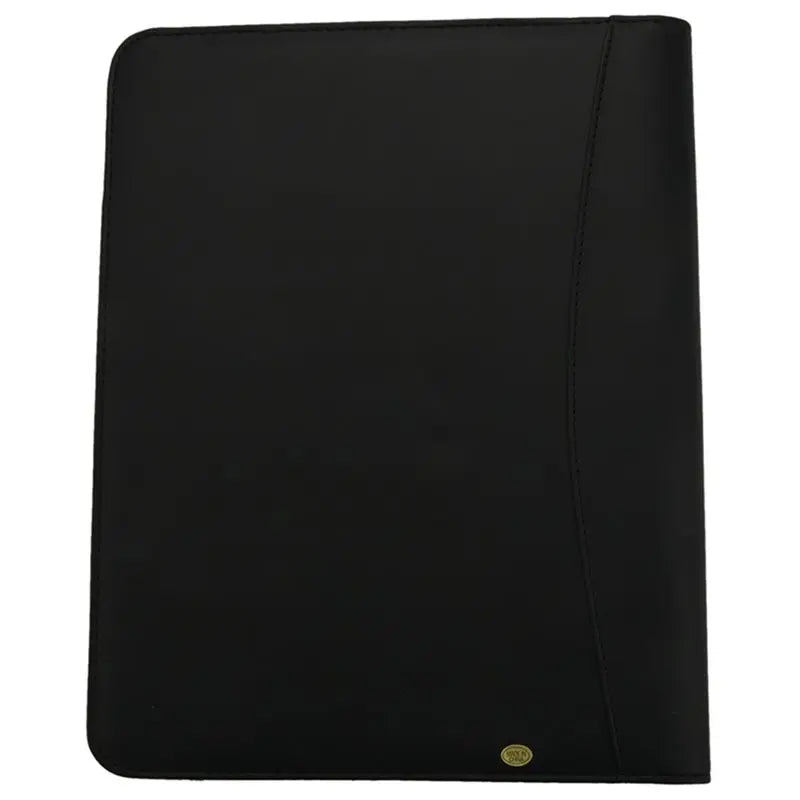 AU61-A4 Vegetarian Leather 3 Ring Portfolio Binder Business Binder Padfolio With Notebook Pad Interview & Business