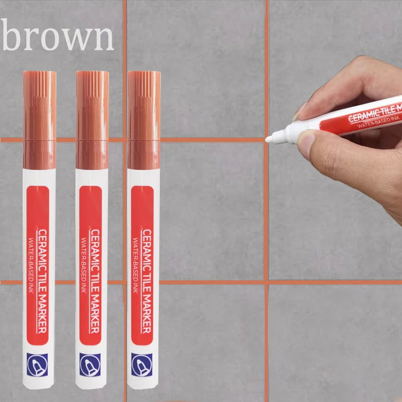 3PCS Tile Marker Tile Grout Repair Tile Grout RepairTiles Marker Joint Feeding Pen Tiles Paint Pen Erasable Whiteboard Marker