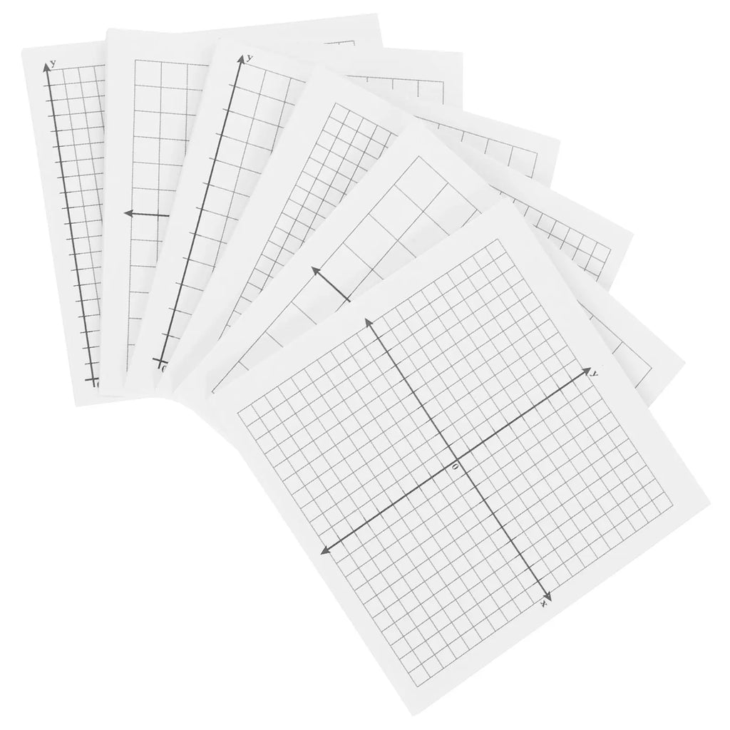 6 Pcs Grid Memo Pads Sticky Notepads Adhesive Graphing Paper Notes Writing Four Quadrant