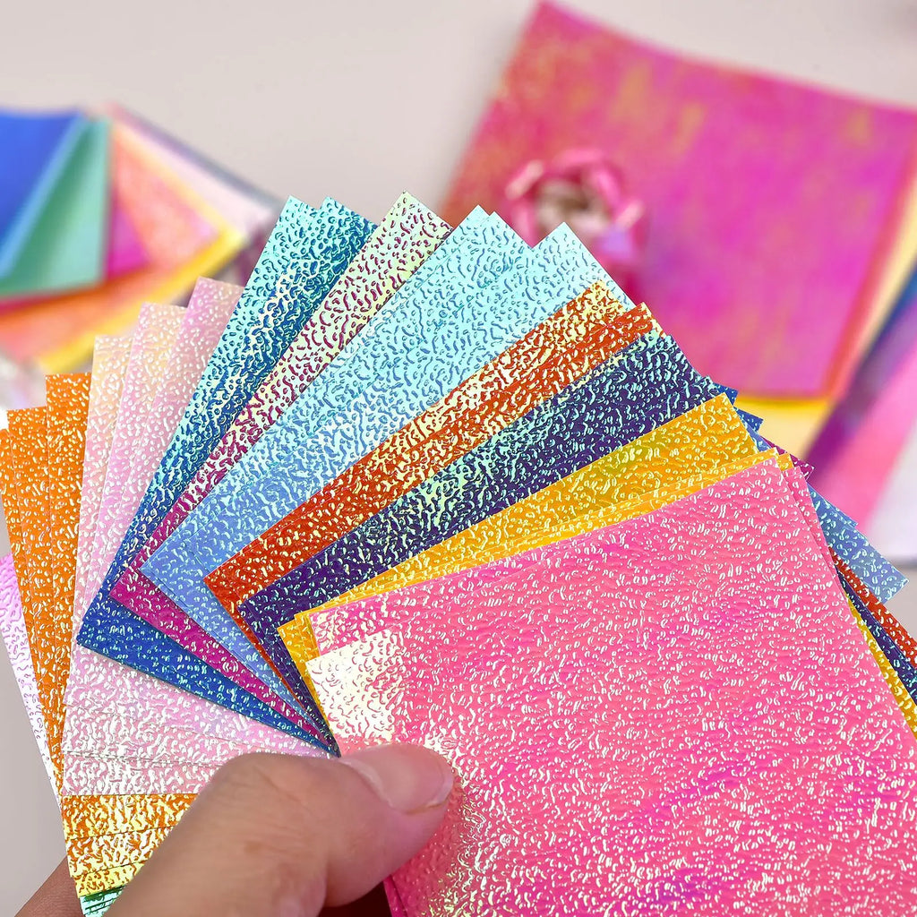 50Pcs Metallic Pearl Cardstock Paper Shimmer DIY Shiny Craft For Wedding, Scrapbook, Craft, Cards Party Decoration