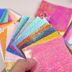 50Pcs Metallic Pearl Cardstock Paper Shimmer DIY Shiny Craft For Wedding, Scrapbook, Craft, Cards Party Decoration