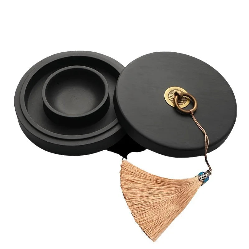 Double Circle Moisturizing Anti-evaporation Non-drying Ink Inkstone Brush Ink Calligraphy Special Belt Cover