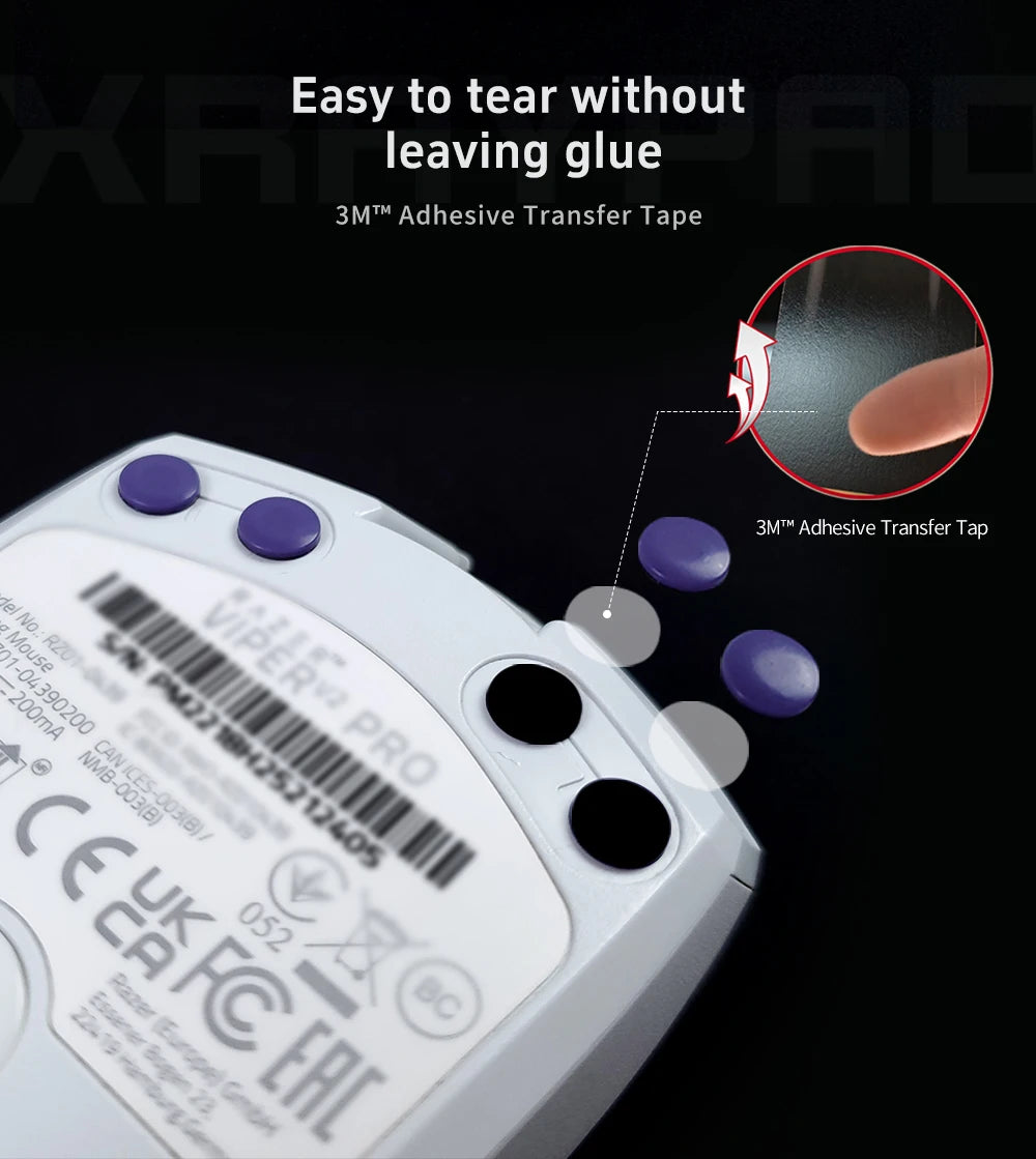 X-Raypad Obsidian Air Mouse Skates All Series – Quiet & Control
