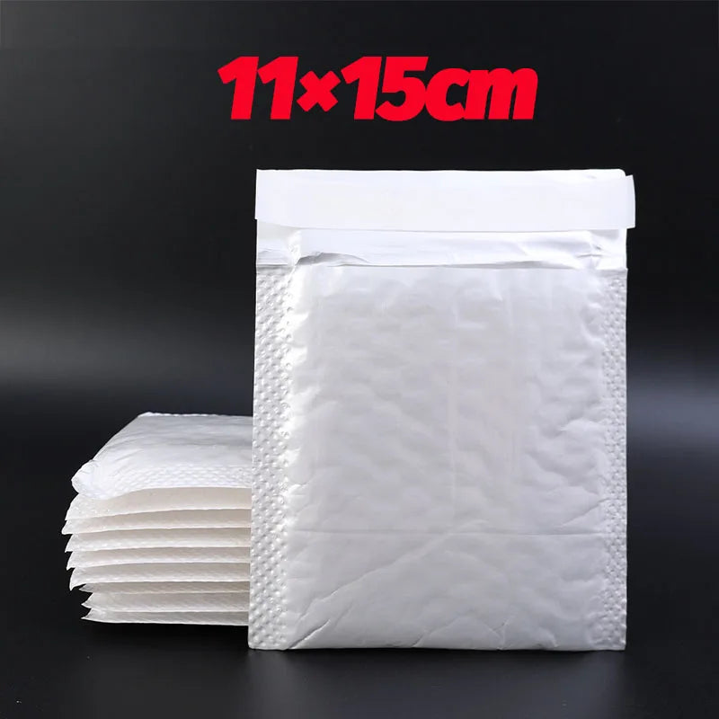 10-100Pcs Multi-size White Bubble Envelopes Bag Thicken Waterproof Light Self Seal Shipping Bag Bubble Padding Storage Organizer