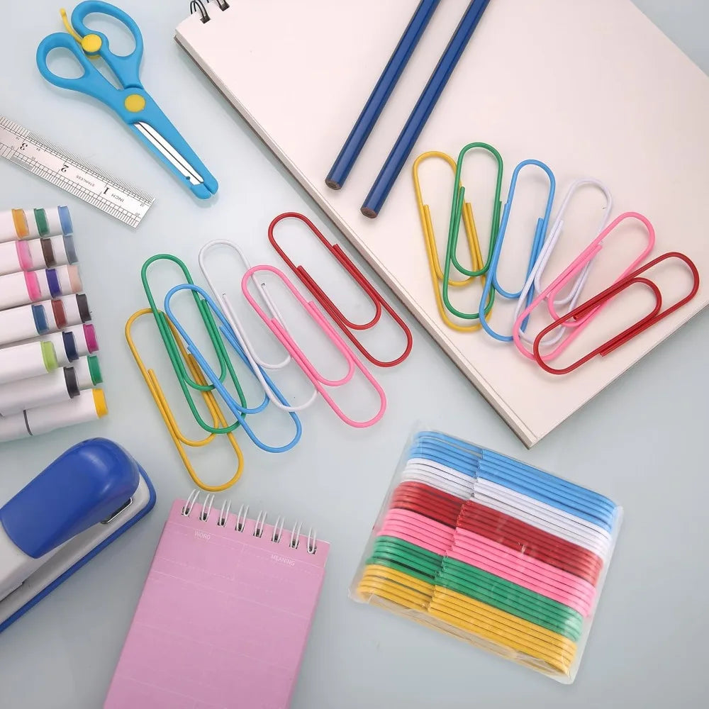 Jumbo Paper Clips, Paper Clips Large,30-Pack Paperclips for Paperwork Ideal for Home,School and Office Use,Colored Binder Clip