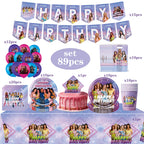 Katseye Girl Birthday Party Theme Decoration Cup Plate Banner Backdrop Gift Bag Tablecloth For Gift Baby Shower Supplies