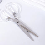 Acrylic Scissors Transparent Handle Gold Silver Colored Sharp Stainless Steel Kitchen,Office Stationery,Paper Cut Pruning Sewing