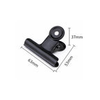 10-Pack Black Metal Paper Clip Office Stationery Small Book Fixing Clip Sketching Board Clip Household Supplies