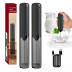 Smart Pro Electric Milk Frother USB-C Rechargeable Coffee Whisk with Silent Tech Auto Cappuccino Latte Maker for Home Baristas