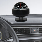 For Boat Yacht Car Waterproof Navigation Compass With Electronic LED Light White/Black Marine Sea Pivoting Marine Compass