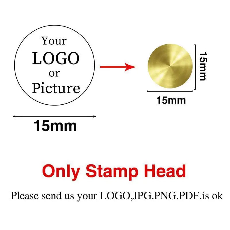 Custom Stamps Personalized Logo Metal Stamps Custom Wax Seals Stamps Customize Your Own Logo Gift Stamps Invitation Stamps