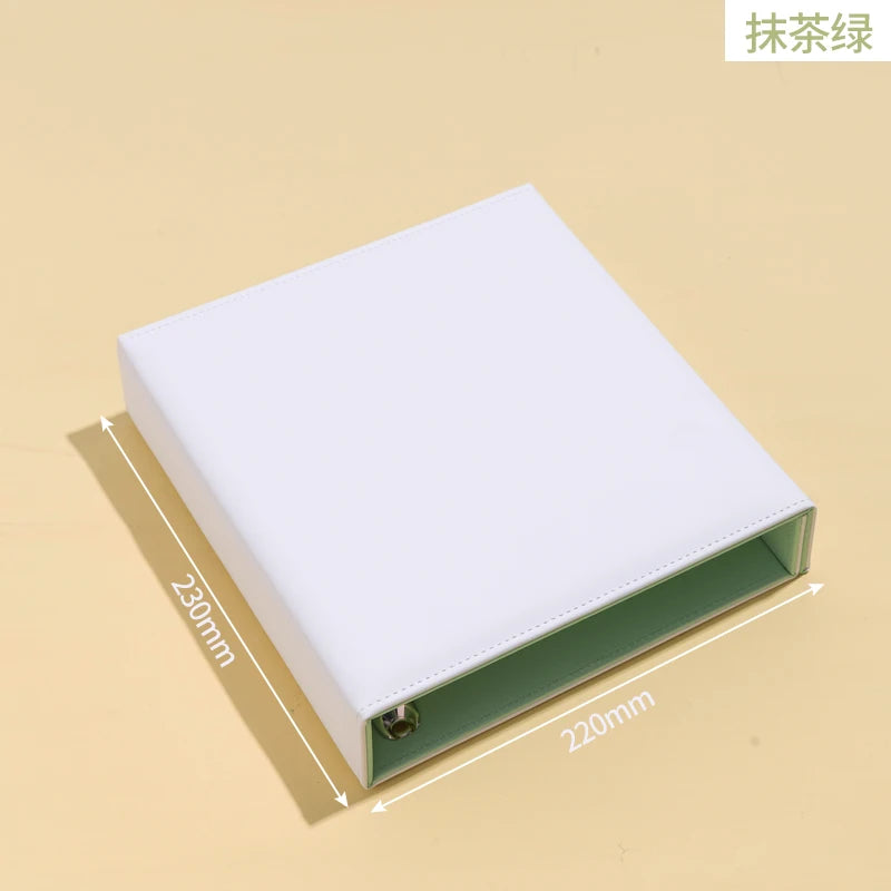 Big A5 Photocard Binder Magnetic D 3 Rings 4Grid Collect Book Kpop Photo Album PU Leather Photo Holder Korean 포카 바인더