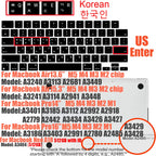 Multi-Language Keyboard Protector Compatible with for MacBook Air/Pro M5-M4 A2779,A3434,A3241 | Arabic, FR, RU, ES, IT Layouts