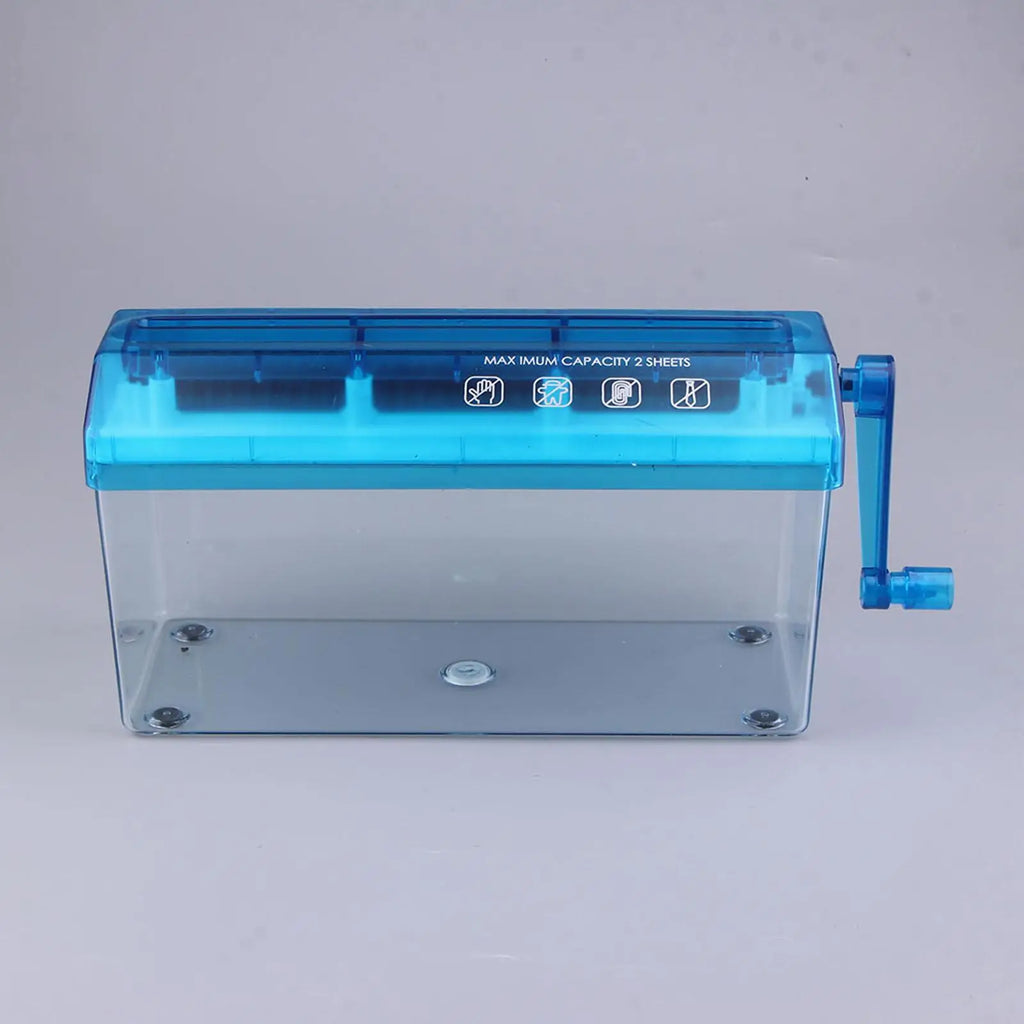 Mini Hand Crank Shredder Home Office Small Straight Cut Practical Paper Shredder for Receipts Photos Portrait Paper Bills