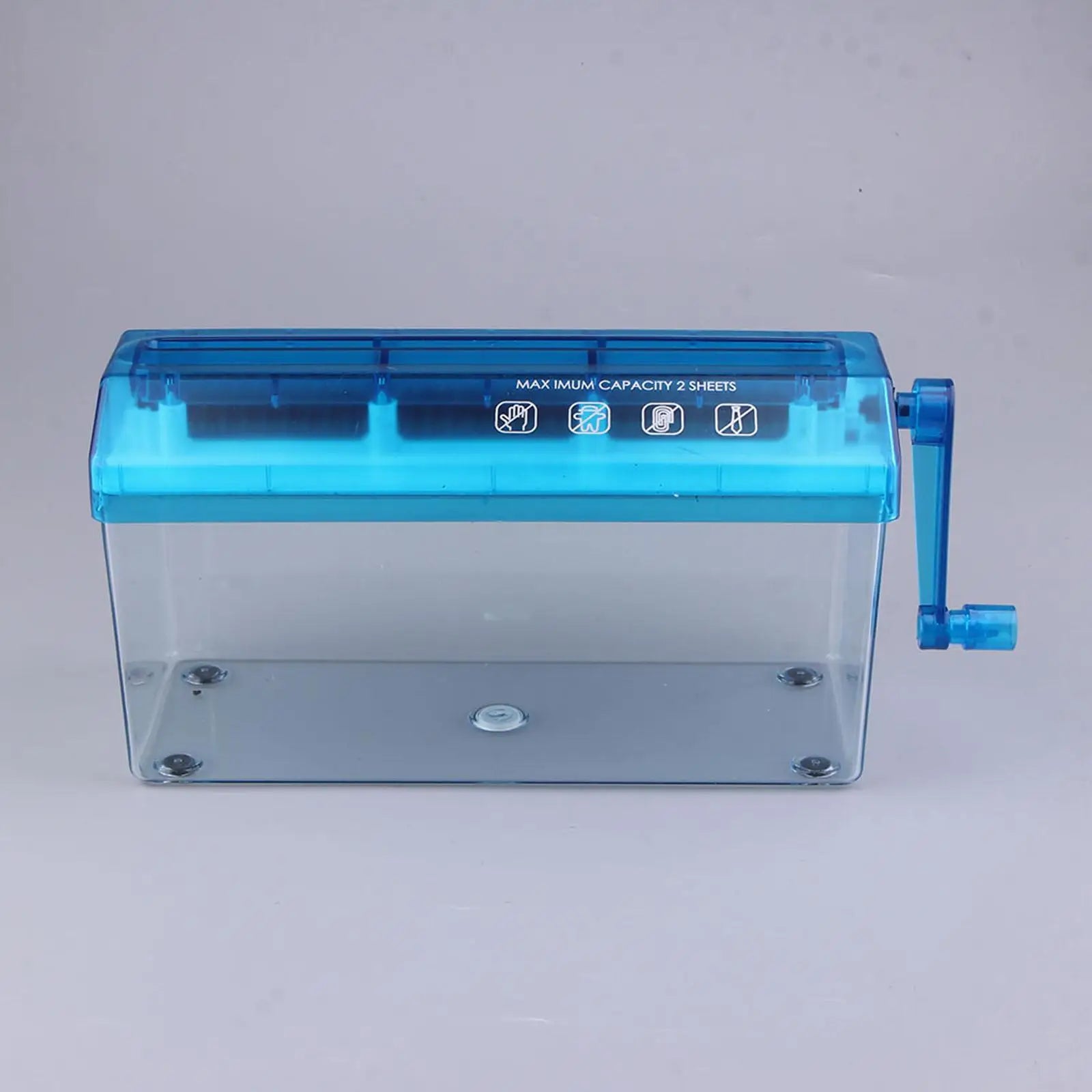 Mini Hand Crank Shredder Home Office Small Straight Cut Practical Paper Shredder for Receipts Photos Portrait Paper Bills