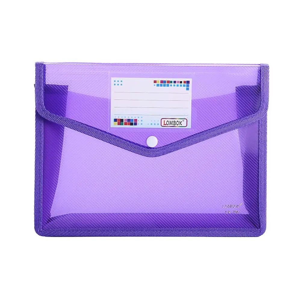 A4/A5File Folder Stationery Storage Folder Waterproof File Organizer Folders Pvc Bag Portfolio Paper Storage Office Organizers