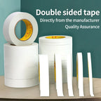 10M White Double Sided Tape Ultra-thin High-adhesive Super Strong Hand Tearable Tape 5-40mm Wide for Crafting And Packaging