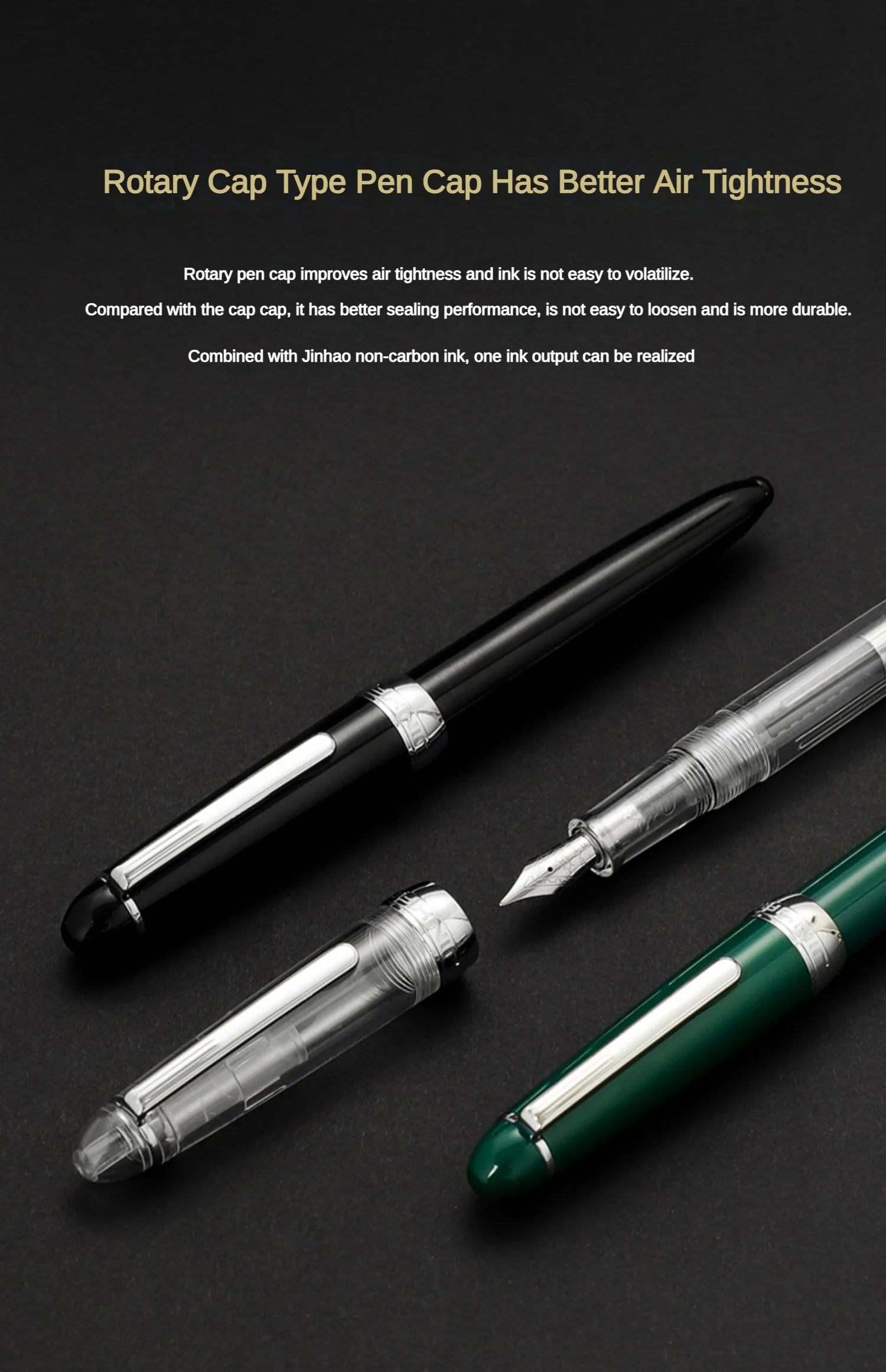 JINHAO 992 Fountain Pen Silver Clip 12 Colors Writing Pens Luxury Quality Student Business Office School Supplies Stationery