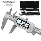 New Stainless Steel Digital Caliper 6" 150mm Measuring Tool Vernier Calipers Ruler Messschieber Paquimetro Measuring Instrument