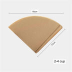 100pcs Coffee Filter Paper V-Shaped Wood Pulp Drip Paper Cone Coffee Strainer Bag Espresso Tea Infuser Accessories