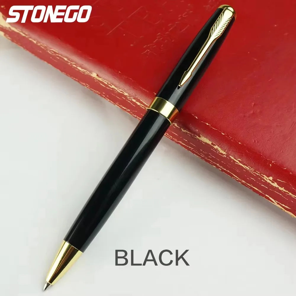 STONEGO Fashion Wallet Pen Short Paragraph Gift Travel Pocket Pen Mini Pocket Short Clip Metal RollerBall Pen Travel Pocket Pen