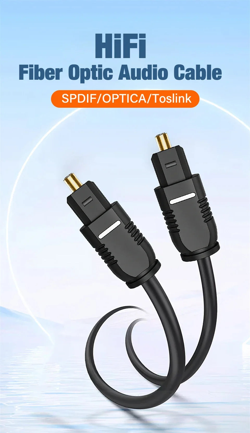 Digital Fiber Optical Audio Cable Toslink SPDIF Coaxial Cables for Amplifiers Xbox 360 PS4 Soundbar Fiber Cable 1m 2m 3m 5m 10m