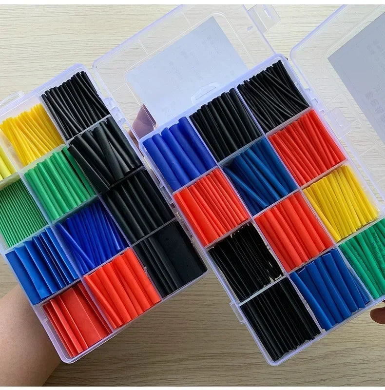 Heat Shrink Tubes Set Retractable for Cables Retractable Heat Pipe Wire Heat-shrinkable Sheath Case Tube Heat Shrink Tubing Set