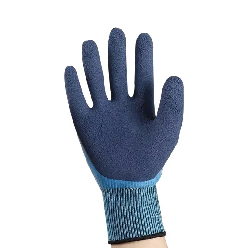 Waterproof Latex Gardening Gloves, Puncture Stab Resistant Wearproof Labor Protective Gloves for Planting Flower Work