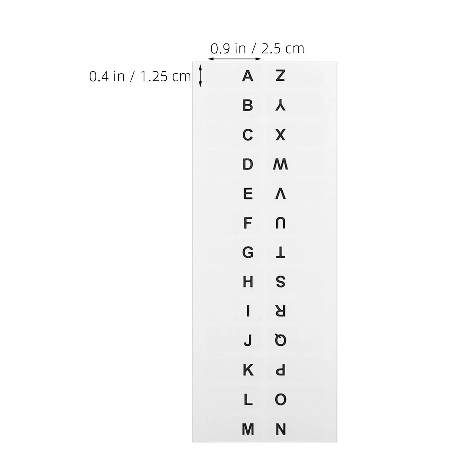 10 Sheet White Writable Index Tabs Strong Adhesion Alphabet Stickers for Quick File Book Notebook Classification Dictionary