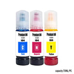 104 Premium Ink Epson 104 Ink Bottle for Epson ET-2710 2711 2712 2714 2715 2720 2721 2726 ET-2821 ET-2825 Printer