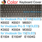 Keyboard Cover for ASUS Vivobook 15 Pro 15X OLED GO S S15 N6506 S5507 S5506 M5506 X1505 M1505 K3504 Silicone Protector Skin Case