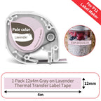 P12 Mini Label Maker Machine with Tape Bluetooth Label Printer Handheld Sticker Multiple Templates Font Inkless Sticker Maker