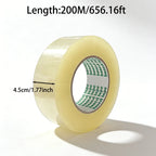 45/100/150/200M 45mm Transparent Tape BOPP Packaging Sealing Logistics Carton High Viscosity Express Office Fixed Items Parcels