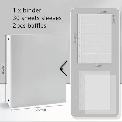 MINKYS Kawaii 5/6/9 Spaces 3 inch Kpop Photo Card Binder Large Capacity Idol Photocard Album Photocards Binder Collect Book