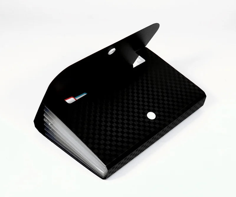 Small File Wallet Receipt Folder A6 Accordion Folder 7-layer 13-layer File Case Waterproof with Self-adhesive Index Tabs