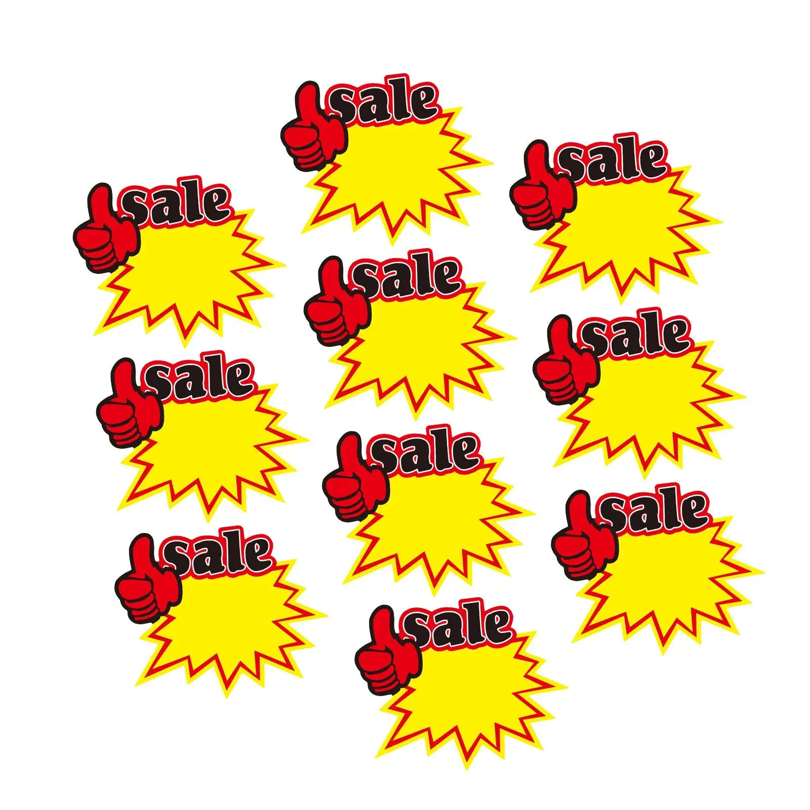 10x Price Tag Label,Blank Discount Shop Pricing Sign Tag,Supermarket Advertising